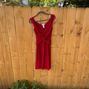 Chic Red Midi Dress